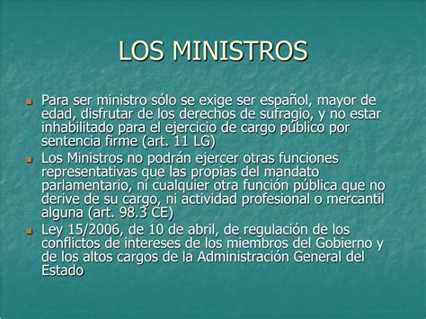 funciones de los ministros en venezuela